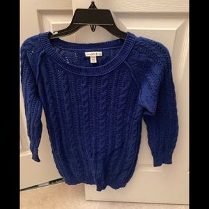 Blue woven sweater sz S